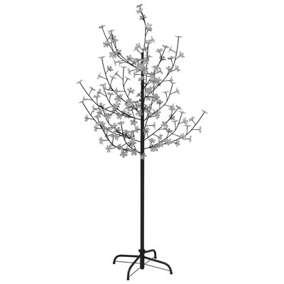 vidaXL Kirsikankukka LED-puu lämmin valkoinen 120 LED-valoa 150 cm