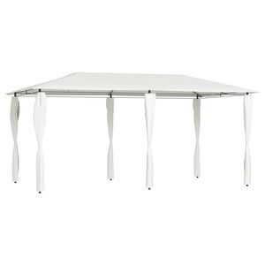 vidaXL Huvimaja tolppasuojilla 2,98x5,3x2,59 m kerma 160 g/m&sup2;