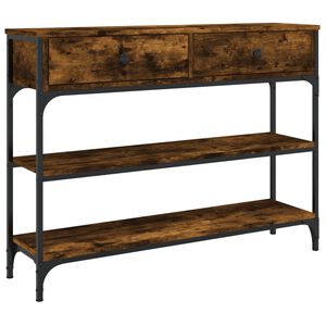 vidaXL Konsolip&ouml;yt&auml; savutammi 100x25x75 cm tekninen puu