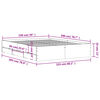 vidaXL Sängynrunko laatikoilla harmaa Sonoma 150x200 cm tekninen puu