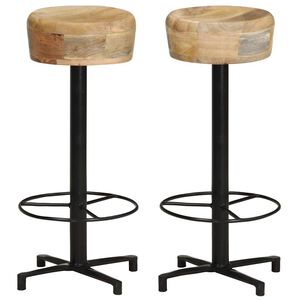 vidaXL Baarijakkarat 2 kpl 76 cm t&auml;ysi mangopuu