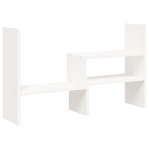 vidaXL N&auml;ytt&ouml;koroke valkoinen (39-72)x17x43 cm t&auml;ysi m&auml;nty