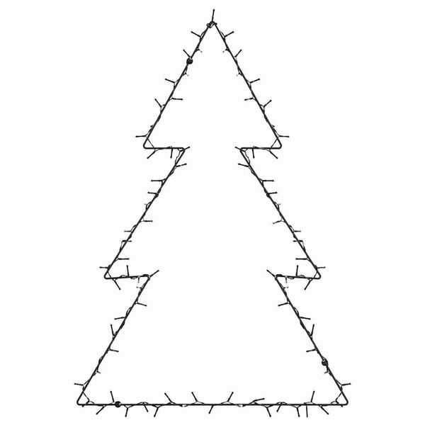 vidaXL Jouluvalot Joulukuusi Silhouette 115 LEDs L&auml;mmin valkoinen