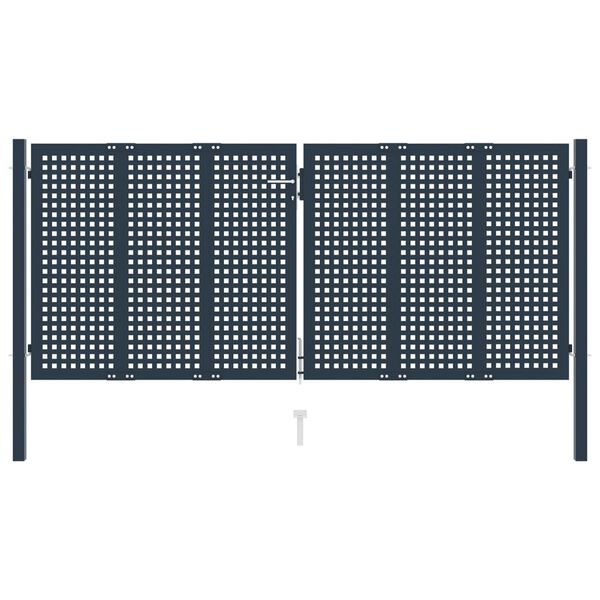 vidaXL Aitaportti antrasiitti 306x175 cm ter&auml;s