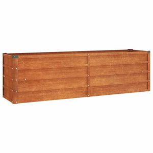 vidaXL Korotettu kukkalaatikko ruoste 160x40x45 cm Corten ter&auml;s