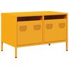 vidaXL TV-taso sinapinkeltainen 68x39x43,5 cm kylm&auml;valssattu ter&auml;s