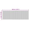 vidaXL Matto suorakaide luonnollinen 100x300 cm bambu