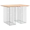 vidaXL Puutarhap&ouml;yt&auml; gabionkuvio 100x70x72 cm t&auml;yspuu m&auml;nty