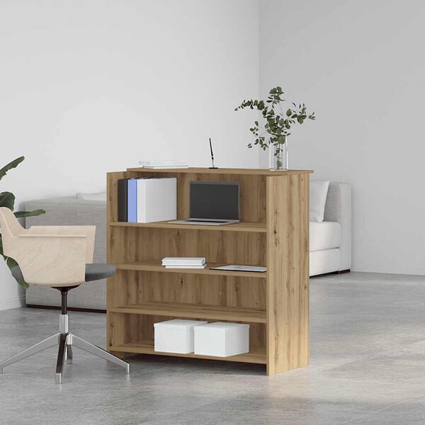 vidaXL Vastaanottop&ouml;yt&auml; k&auml;sity&ouml;l&auml;inen tammi 100x50x103,5 cm