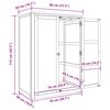 vidaXL Vaatekaappi s&auml;ilytystilassa ovella Ruskea Tekninen puu