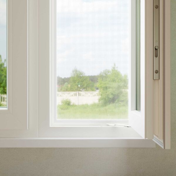 vidaXL Hyönteisverkko Valkoinen 60 x 2000 cm Lasikuitu