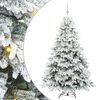 vidaXL Tekojoulukuusi 300 LED-valoilla Valkoinen 180 cm PE ja PVC