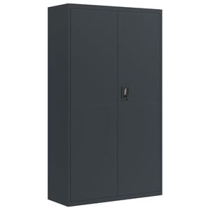 vidaXL Arkistokaappi antrasiitti 105x40x180 cm ter&auml;s