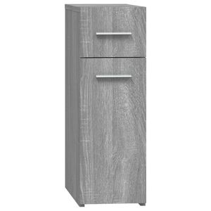 vidaXL Apteekkarinkaappi harmaa Sonoma 20x45,5x60 cm tekninen puu