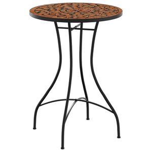 vidaXL Mosaiikkibistrop&ouml;yt&auml; terrakotta &Oslash;50x70 cm keramiikka