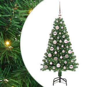 vidaXL Tekojoulukuusi Vihre&auml; 120 cm PVC:t&auml; ja Ter&auml;st&auml; ja Muovia