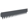 vidaXL Nurmireunus 20 pcs 103 x 20 cm metalli Antrasiitti