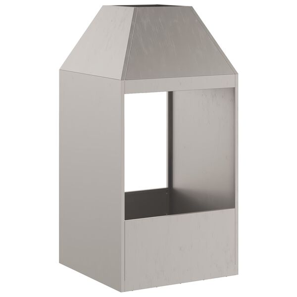 vidaXL Tulisija Ruskea 50 x 50 x 100 cm Teräs