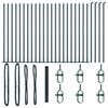 vidaXL Hitsattu metalliverkkoaita betoni-juurella 50 x 1,4 m (L x K)