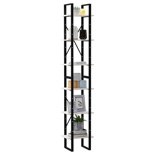 vidaXL Korkea kaappi valkoinen 40x30x210 cm täysi mänty