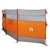 vidaXL Camping Windbreak Harmaa ja oranssi 510x153 cm Vedenpit&auml;v&auml;