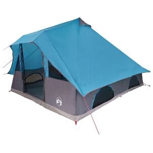 vidaXL Tipi-teltta 8 hengelle Sininen taffeta