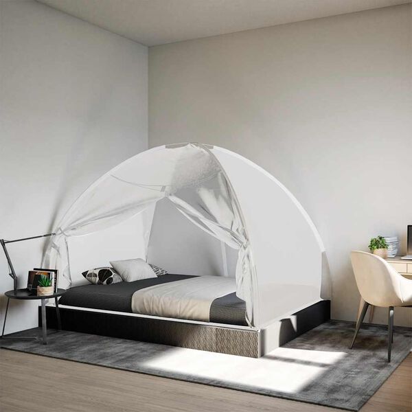 vidaXL Hyttysverkko Mongolia ovilla 220 verkko valk. 200x150x140 cm