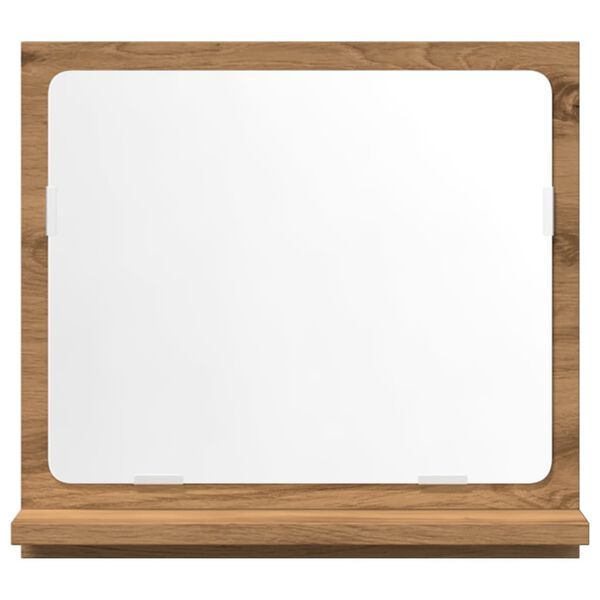 vidaXL Kylpyhuoneen peilikaappi tammi 40x11x37 cm tekninen puu