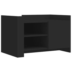 vidaXL Sohvap&ouml;yt&auml; musta 80x50x50 cm tekninen puu