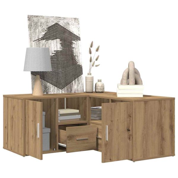 vidaXL Kulmakaappi artesaani tammi 160x40x45 cm lastulevy