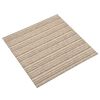 vidaXL Tekstiililaatta 20 kpl 5 m² 50x50 cm raidallinen beige
