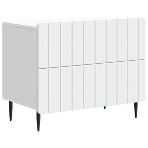 vidaXL Y&ouml;p&ouml;yt&auml;kaappi valkoinen 62 x 34,5 x 49,5 cm Tekninen puu