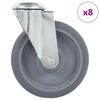vidaXL Rullapy&ouml;r&auml;t pultinrei&acute;ill&auml; 8 kpl 125 mm