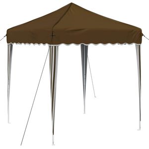 vidaXL Pop-up Juhlateltta 195 x 195 x 245 cm Taupe Oxford-kangas