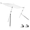 vidaXL T-kate varjostimen jatkesarja valkoinen 170x170x(113-182,5) cm