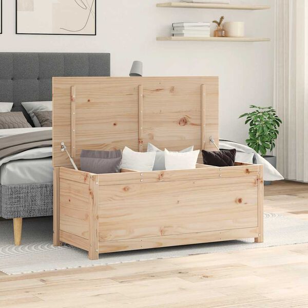 vidaXL S&auml;ilytyslaatikko 110x50x45,5 cm t&auml;ysi m&auml;nty