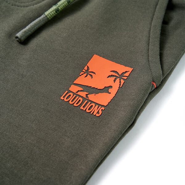 Lasten shortsit kiristysny&ouml;rill&auml; tumma khaki 116