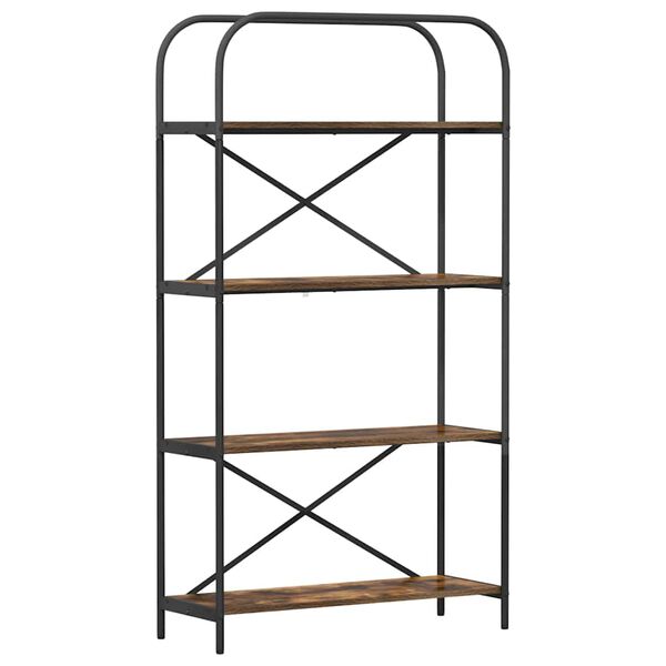 vidaXL Kirjahylly Savup&auml;hkin&auml; 80 x 30 x 146 cm Tekninen puu