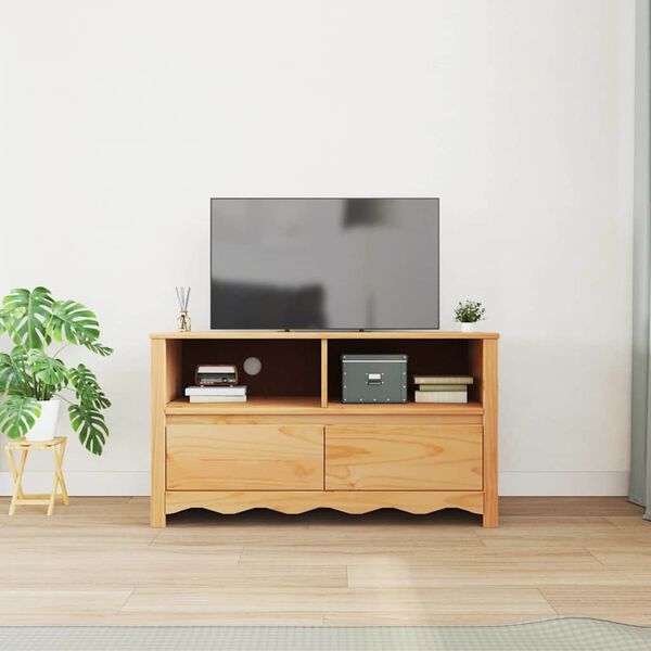 vidaXL TV-kaappi Drammen Tammi 99 x 43 x 55 cm Täysi Mänty