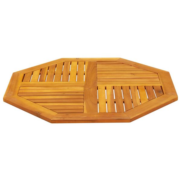 vidaXL pöytälevy 90x90x2,2 cm kahdeksankulmainen massiivipuu akaasia
