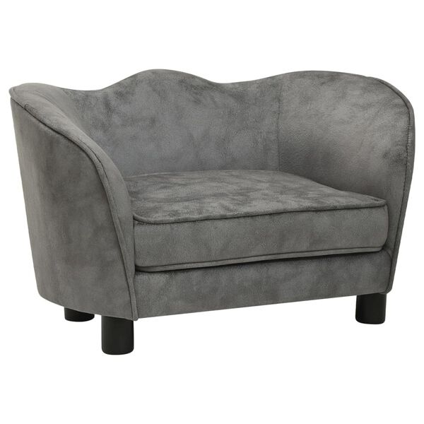 vidaXL Koiran sohva harmaa 66x43x40 cm plyysi