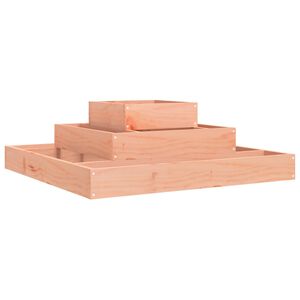 vidaXL Kukkalaatikko 80x80x27 cm t&auml;ysi douglaskuusi