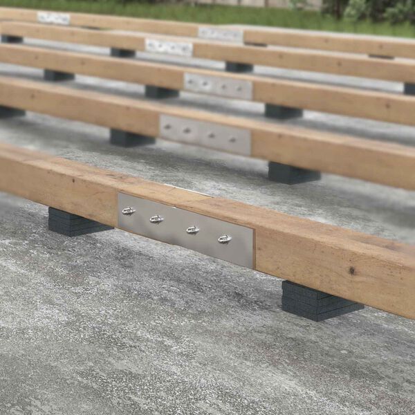 vidaXL Kumirouhepatiop&auml;&auml;llyste Musta 6 x 9 x 1 cm Kumi