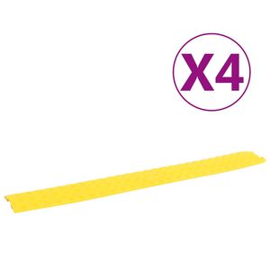 vidaXL Kaapelisuojarampit 4 kpl 98,5 cm keltainen