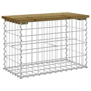 vidaXL Puutarhapenkki kivikori tyyli 63x31,5x42 cm kyll&auml;stetty m&auml;nty