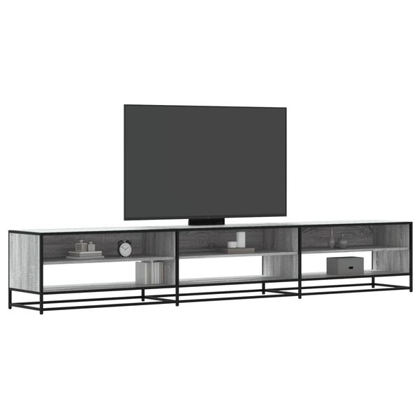 vidaXL TV-taso harmaa Sonoma 270x40x46 cm tekninen puu