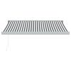 vidaXL Kelattava markiisi antrasiitti/valk. 3x2,5 m kangas/alumiini