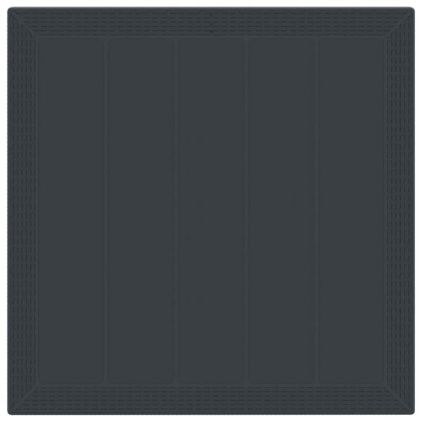 vidaXL Piharuokailu setti 3 pcs Antrasiitti Polypropeeni