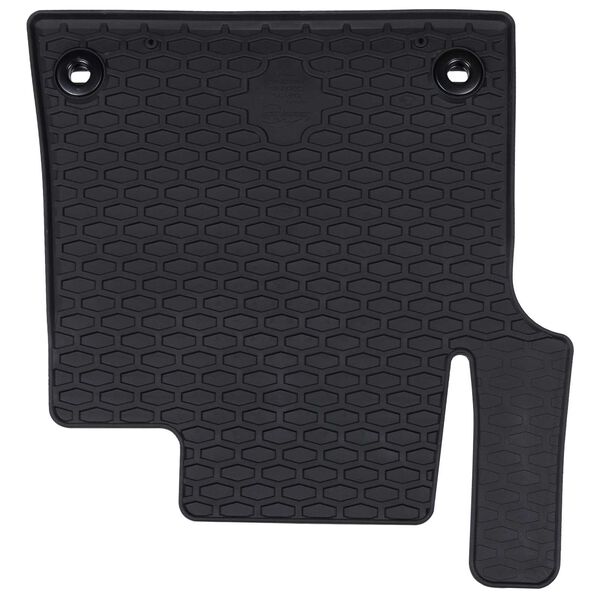 vidaXL Auton matto 3 pcs Musta TPE