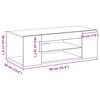 vidaXL TV-kaappi Musta tammi. 90 x 39 x 30 cm Tekninen puu